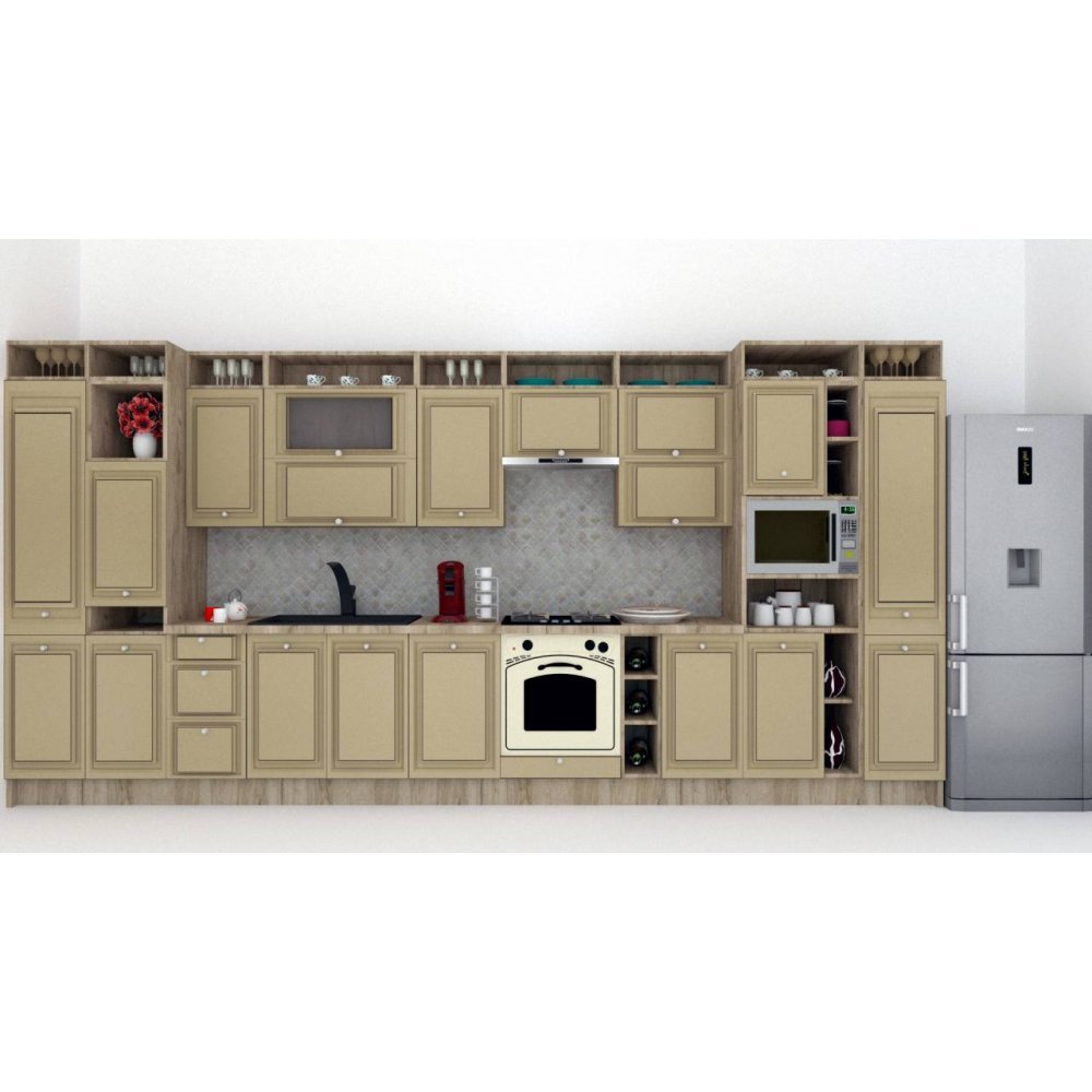 Bucatarie LEEA ART FRONT MDF ELBA 460A K002 / decor 243