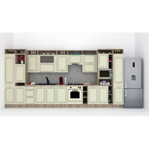 Bucatarie LEEA ART FRONT MDF STILE 460A K002 / decor 191