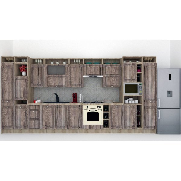 Bucatarie LEEA ART FRONT MDF STILE 460A K002 / decor 213