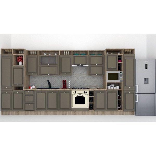 Bucatarie LEEA ART FRONT MDF STILE 460A K002 / decor 265