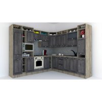 Bucatarie de Colt LEEA ART CORNER FRONT MDF PORTAL 260-280 ST. K002 / decor 247 Bucatarie de Colt LEEA ART CORNER FRONT MDF PORTAL 260-280 ST. K002 / decor 247