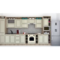 Bucatarie LEEA ART FRONT MDF STILE 400 K002 / decor 161