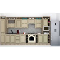 Bucatarie LEEA ART FRONT MDF STILE 400 K002 / decor 243