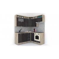 Bucatarie de Colt LEEA ART CORNER FRONT MDF CANYON 160-180 DR. K002 / decor 225
