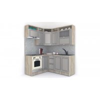 Bucatarie de Colt LEEA ART ELBA FRONT MDF CANYON 160-180 ST. K002 / decor 210