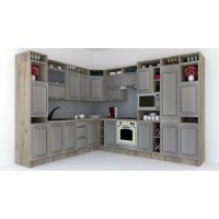 Bucatarie de Colt LEEA ART CORNER FRONT MDF OLDER 260-320 DR. K002 / decor 210