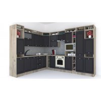 Bucatarie de Colt LEEA ART CORNER FRONT MDF OLDER 260-320 DR. K002 / decor 258
