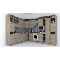 Bucatarie de Colt LEEA ART CORNER FRONT MDF PORTAL 260-320 DR. K002 / decor 243