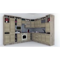 Bucatarie de Colt LEEA ART CORNER FRONT MDF PORTAL 260-320 ST. K002 / decor 243