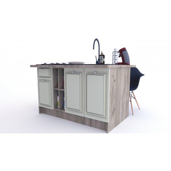 Bucatarie LEEA ART INSULA FRONT MDF PORTAL K002 / decor 191