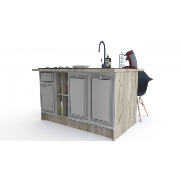 Bucatarie LEEA ART INSULA FRONT MDF PORTAL K002 / decor 227