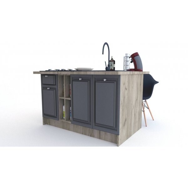 Bucatarie LEEA ART INSULA FRONT MDF PORTAL K002 / decor 265