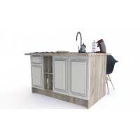 Bucatarie LEEA ART INSULA FRONT MDF REGULARNY K002 / decor 102