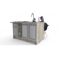 Bucatarie LEEA ART INSULA FRONT MDF REGULARNY K002 / decor 227