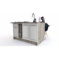 Bucatarie LEEA ART INSULA FRONT MDF REGULARNY K002 / decor 242
