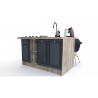 Bucatarie LEEA ART INSULA FRONT MDF REGULARNY K002 / decor 266