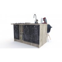 Bucatarie LEEA ART INSULA FRONT MDF REGULARNY K002 / decor 267