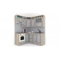 Bucatarie de Colt LEEA ART CORNER FRONT MDF STILE 160-180 ST. K002 / decor 246