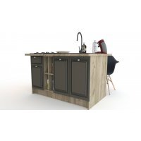 Bucatarie LEEA ART INSULA FRONT MDF ELBA K002 / decor 218