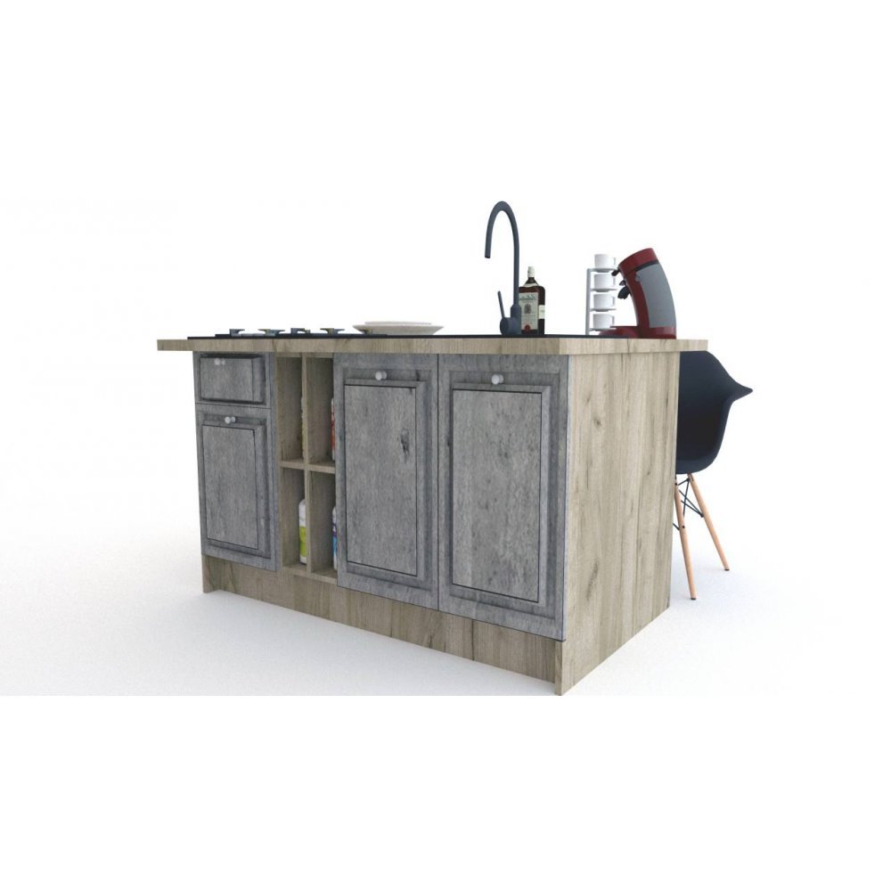 Bucatarie LEEA ART INSULA FRONT MDF PARMA K002 / decor 246