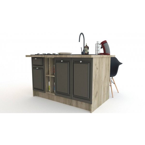 Bucatarie LEEA ART INSULA FRONT MDF ALAMO K002 / decor 218