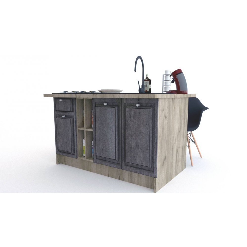 Bucatarie LEEA ART INSULA FRONT MDF ALAMO K002 / decor 247