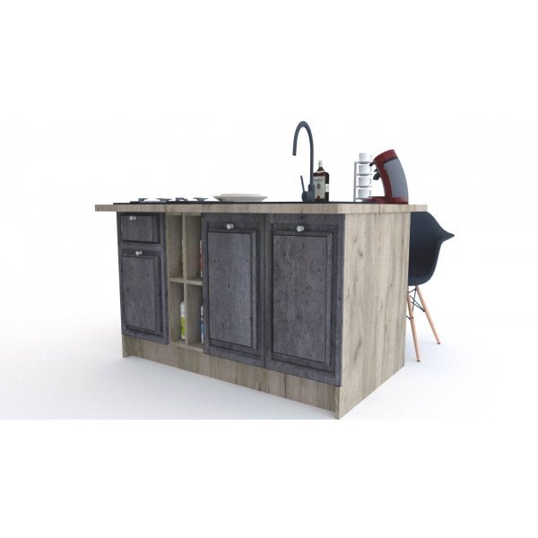 Bucatarie LEEA ART INSULA FRONT MDF ALAMO K002 / decor 247