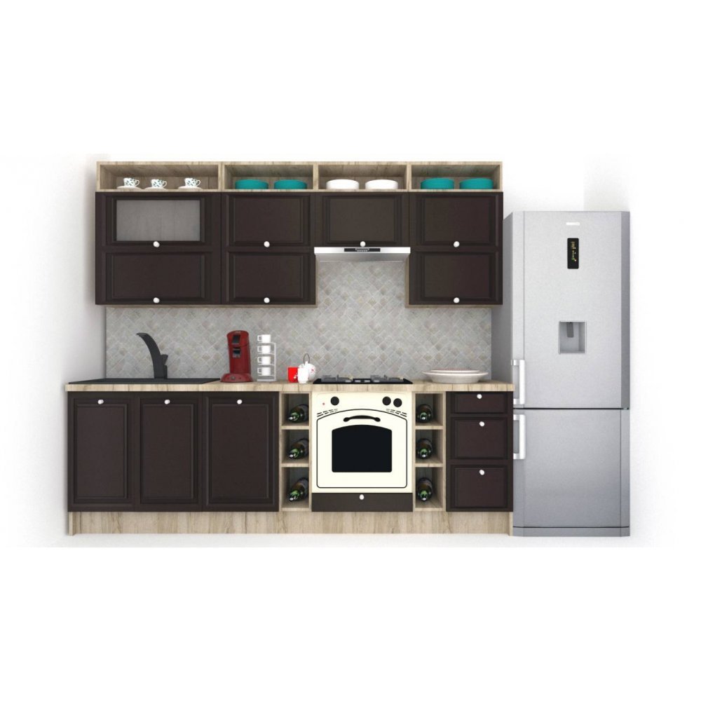 Bucatarie LEEA ART FRONT MDF EKRAN 260 K002 / decor 225