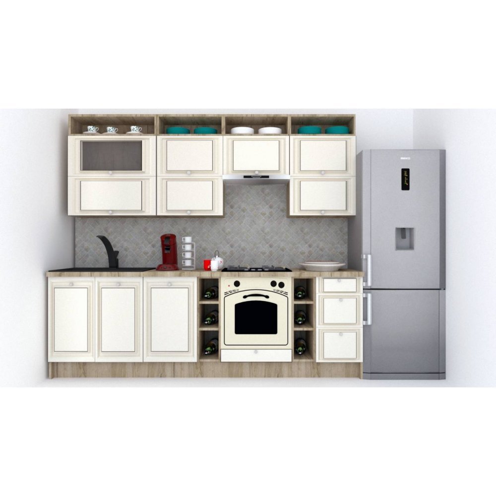 Bucatarie LEEA ART FRONT MDF EKRAN 260 K002 / decor 242