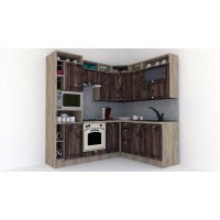 Bucatarie de Colt LEEA ART CORNER FRONT MDF CANYON 180-220 A ST. K002 / decor 264