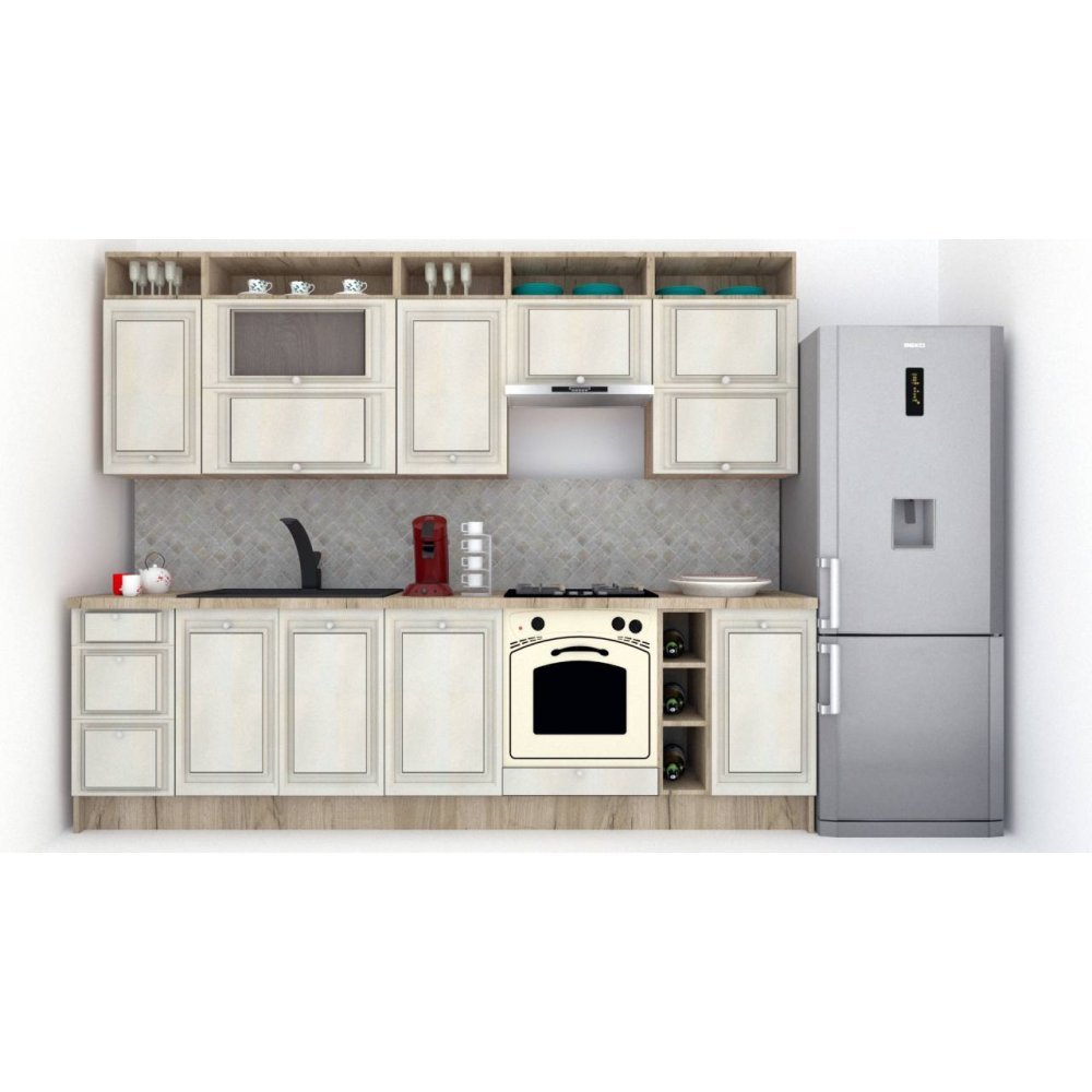 Bucatarie LEEA ART FRONT MDF EKRAN 280 K002 / decor 102