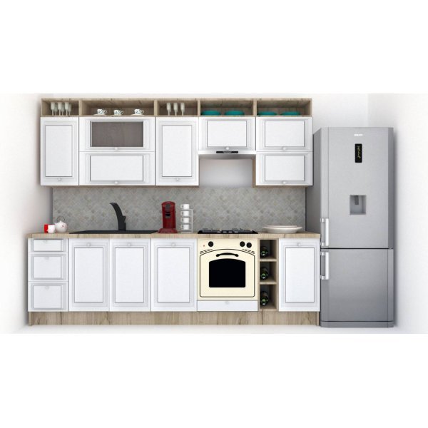 Bucatarie LEEA ART FRONT MDF EKRAN 280 K002 / decor 263