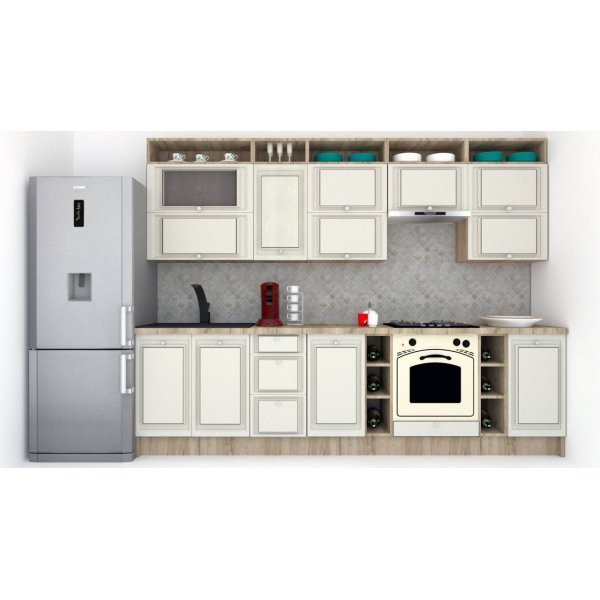 Bucatarie LEEA ART FRONT MDF ALAMO 300B K002 / decor 102