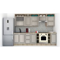 Bucatarie LEEA ART FRONT MDF ALAMO 300B K002 / decor 210