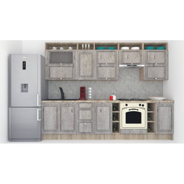 Bucatarie LEEA ART FRONT MDF ALAMO 300B K002 / decor 246
