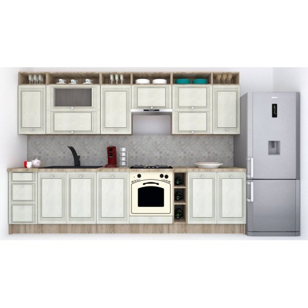 Bucatarie LEEA ART FRONT MDF ALAMO 320A K002 / decor 191