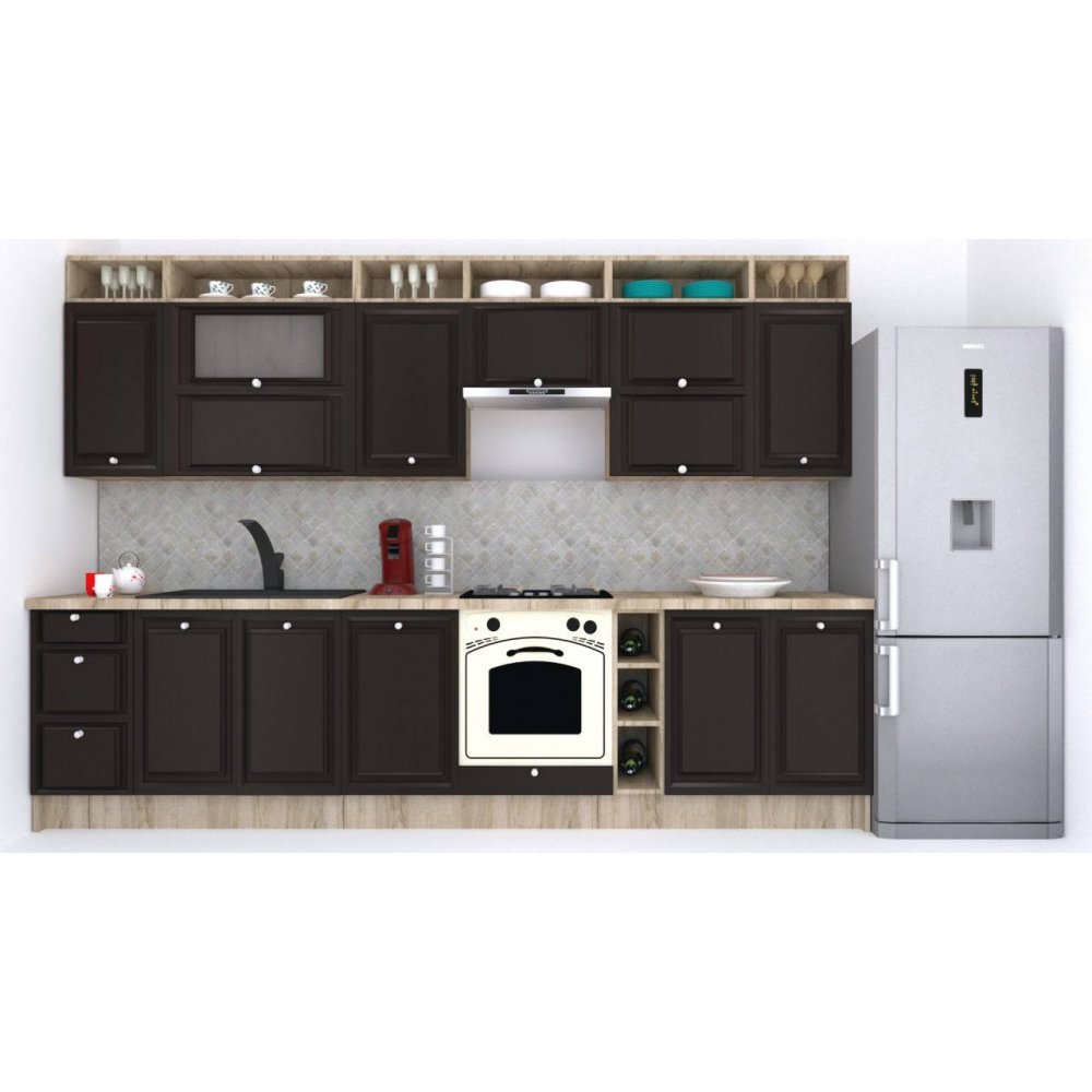 Bucatarie LEEA ART FRONT MDF ALAMO 320A K002 / decor 225