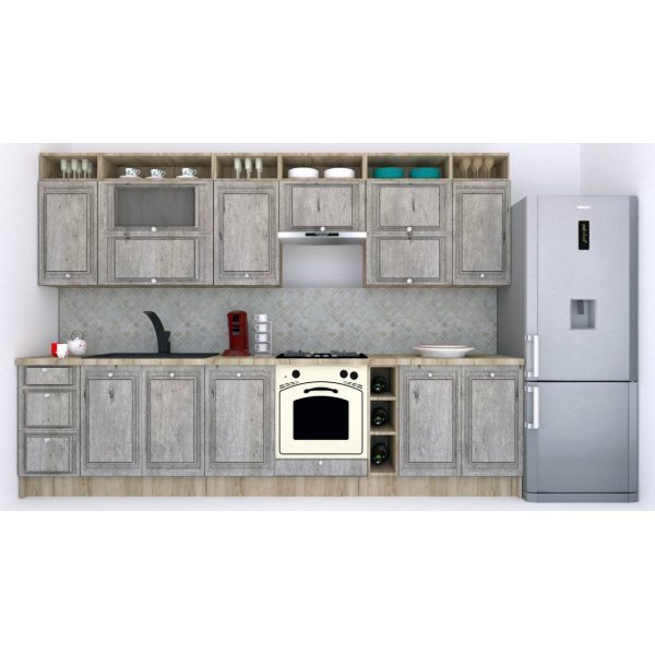 Bucatarie LEEA ART FRONT MDF ALAMO 320A K002 / decor 246