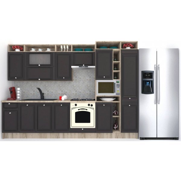 Bucatarie LEEA ART FRONT MDF EKRAN 320B K002 / decor 258