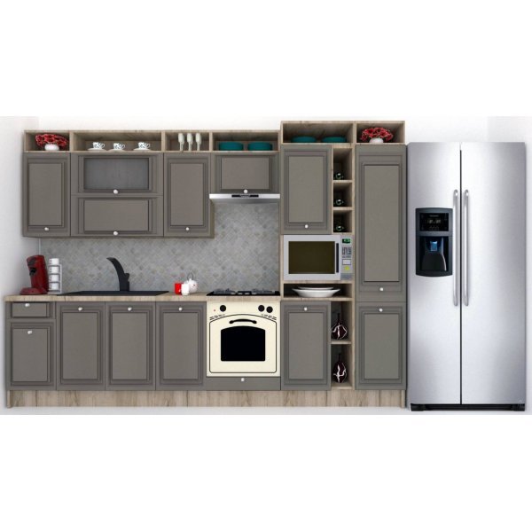 Bucatarie LEEA ART FRONT MDF EKRAN 320B K002 / decor 265
