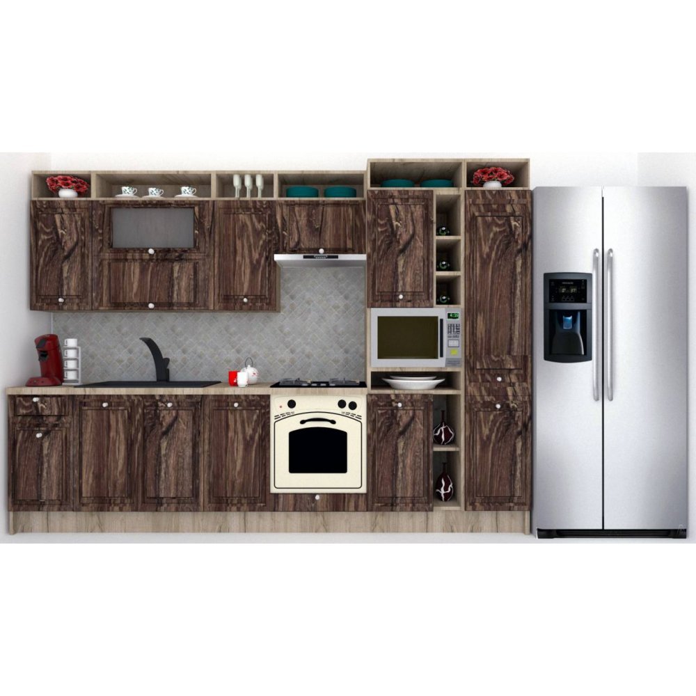 Bucatarie LEEA ART FRONT MDF PARMA 320B K002 / decor 264