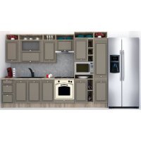 Bucatarie LEEA ART FRONT MDF ALAMO 320C K002 / decor 200