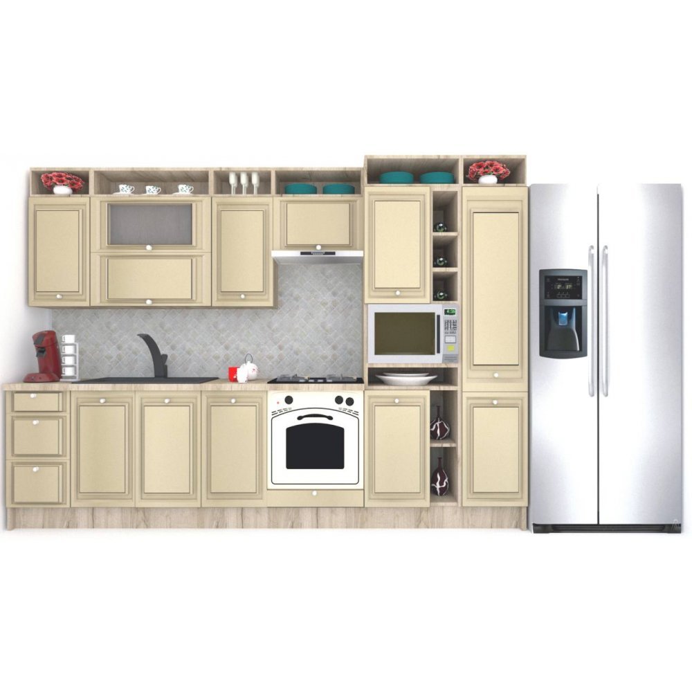 Bucatarie LEEA ART FRONT MDF ALAMO 320C K002 / decor 243