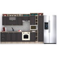 Bucatarie LEEA ART FRONT MDF ALAMO 320C K002 / decor 258