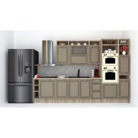 Bucatarie LEEA ART FRONT MDF ALAMO 340A DR. K002 / decor 200