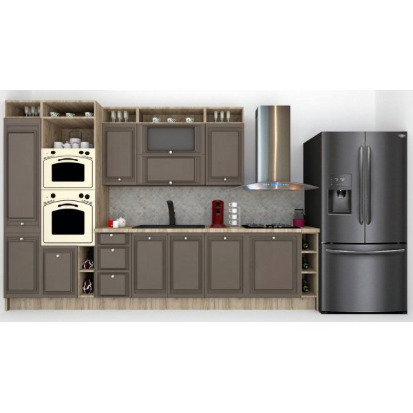 Bucatarie LEEA ART FRONT MDF ALAMO 340B K002 / decor 218