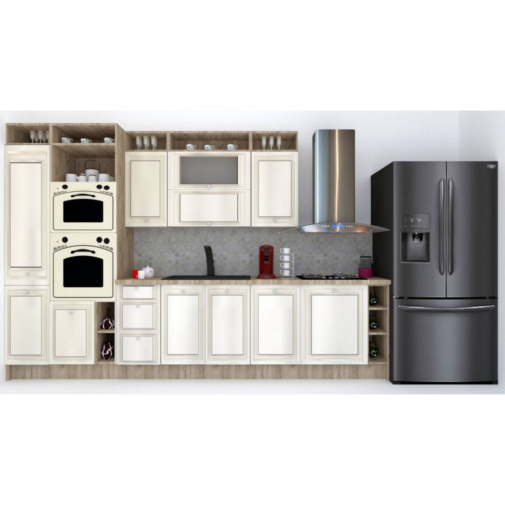 Bucatarie LEEA ART FRONT MDF ALAMO 340B K002 / decor 242 Bucatarie LEEA ART FRONT MDF ALAMO 340B K002 / decor 242