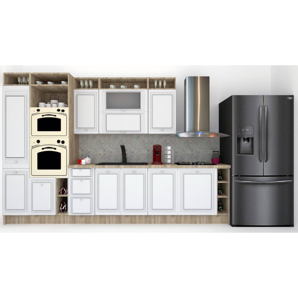 Bucatarie LEEA ART FRONT MDF ALAMO 340B K002 / decor 263 Bucatarie LEEA ART FRONT MDF ALAMO 340B K002 / decor 263