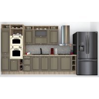 Bucatarie LEEA ART FRONT MDF ALAMO 340B K002 / decor 265