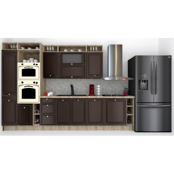 Bucatarie LEEA ART FRONT MDF EKRAN 340B K002 / decor 176